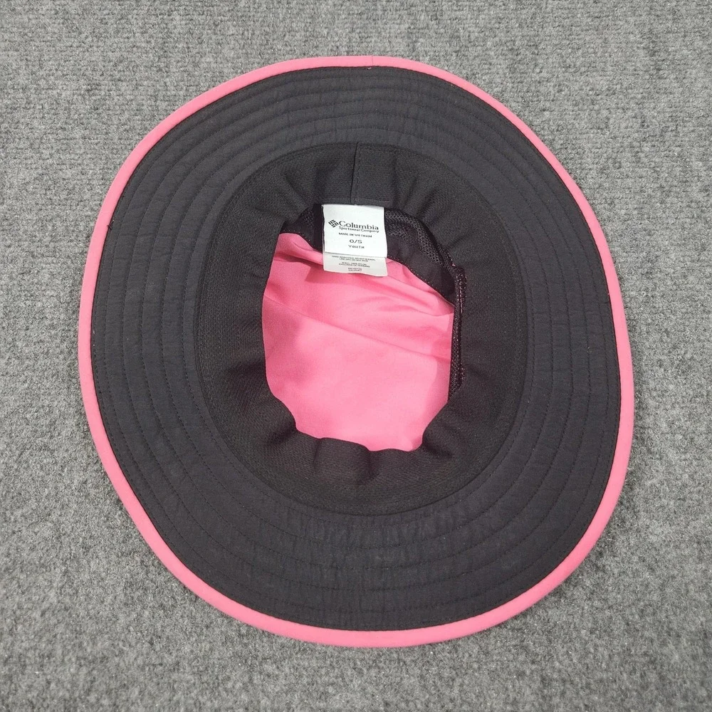 Columbia Youth Booney Hat Youth Pink Omni Shade Mesh Wide Brim Outdoor Hiking